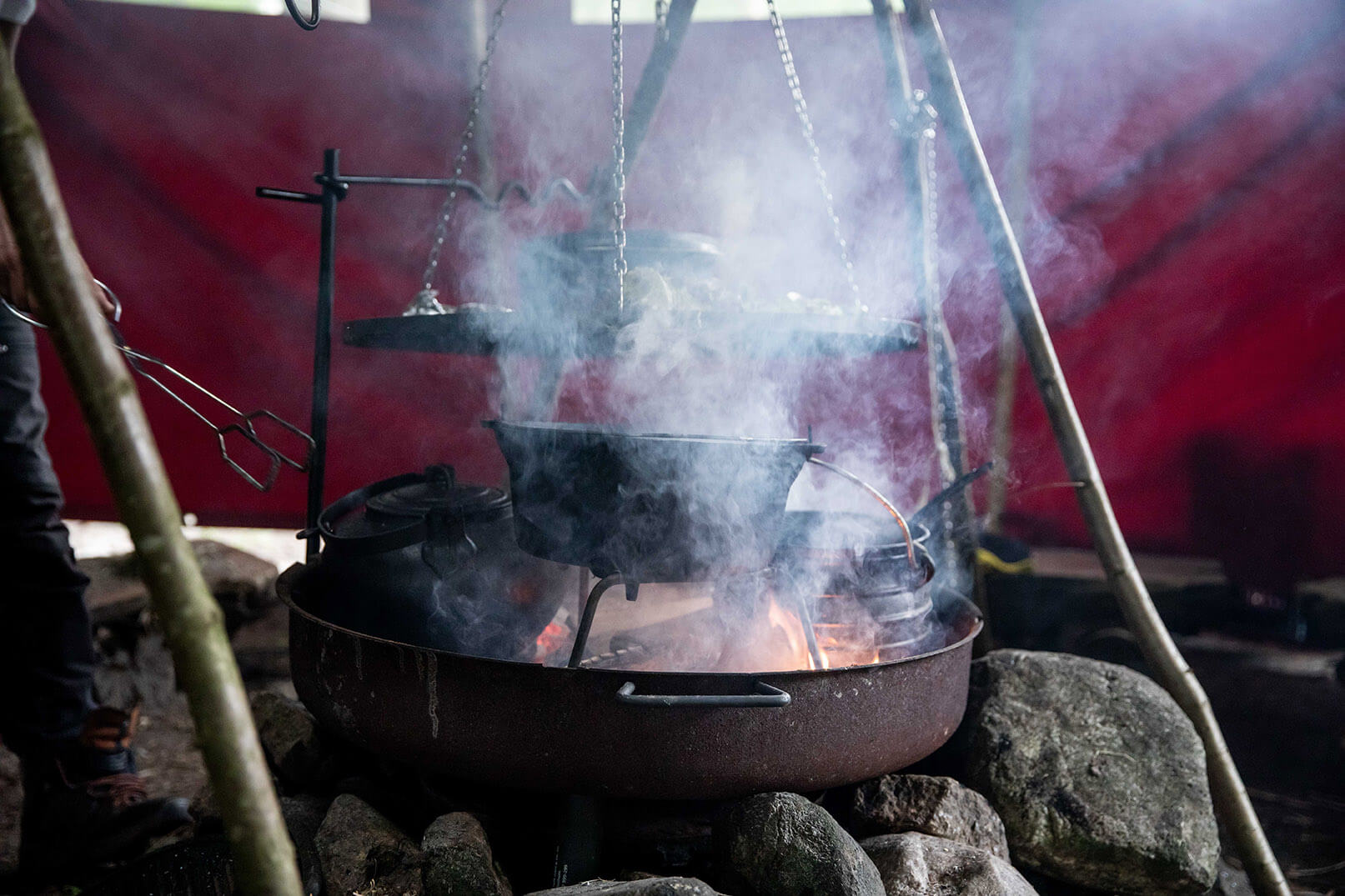 workshop koken op open vuur