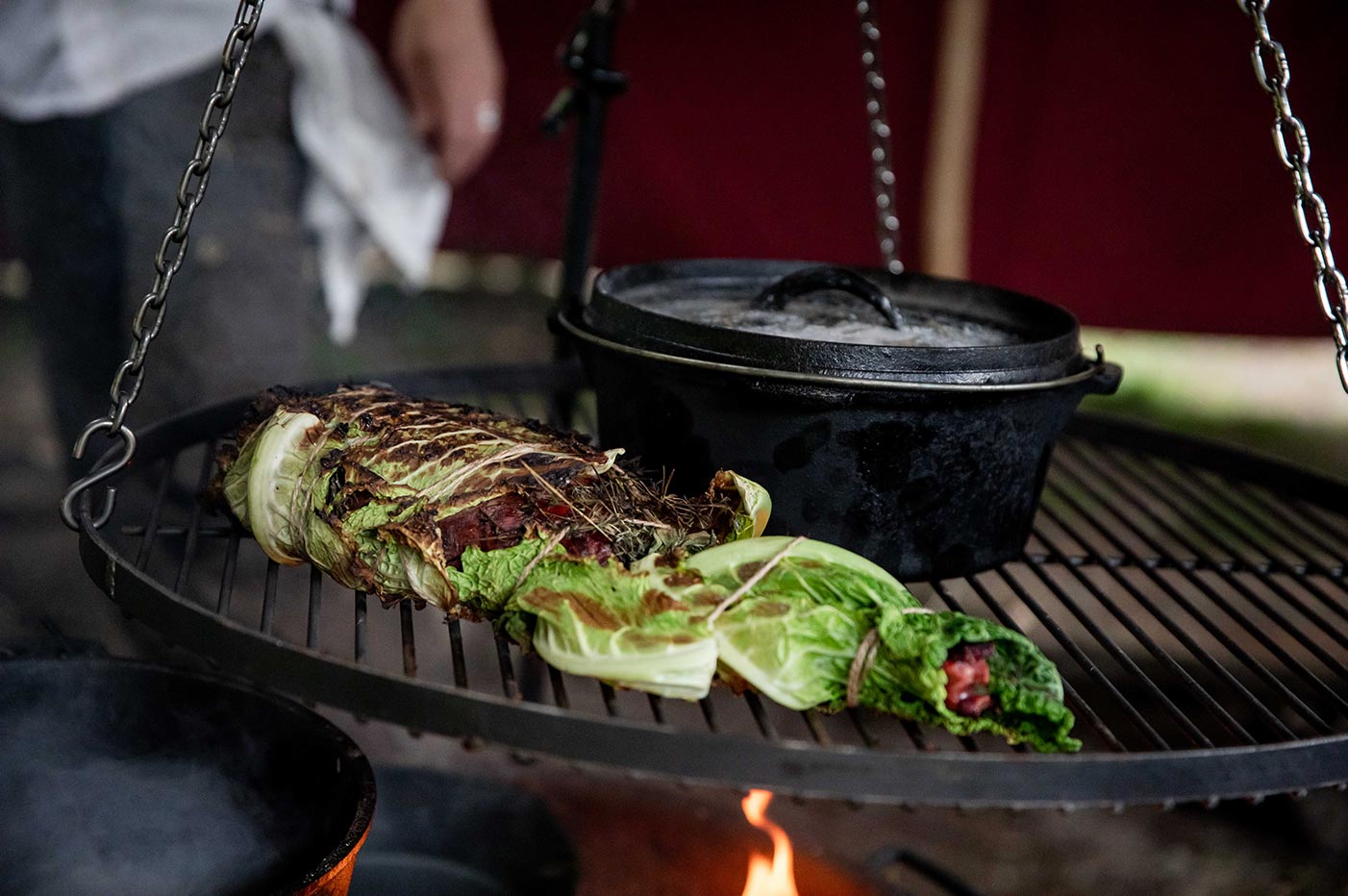 koken op open vuur