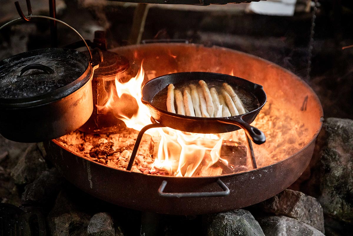 workshop koken op open vuur