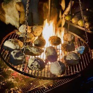 koken op open vuur